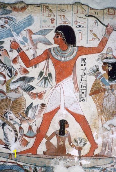 Ancient Egyptian Wall Murals Tomb Of Nebamun Thebes Egypt