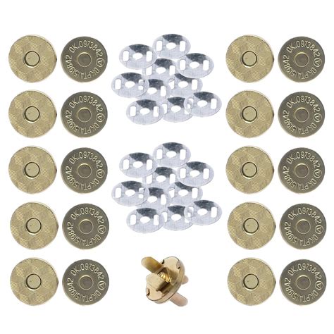 mm magnetic snap clasps button fasteners washers metal etsy