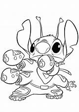 Stitch Coloring Pages Print Tulamama Easy sketch template