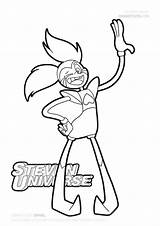 Universe Coloring Pages Spinel Steven Popular Draw sketch template