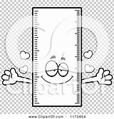 Ruler Mascot Loving Outlined Coloring Clipart Vector Cartoon Thoman Cory sketch template