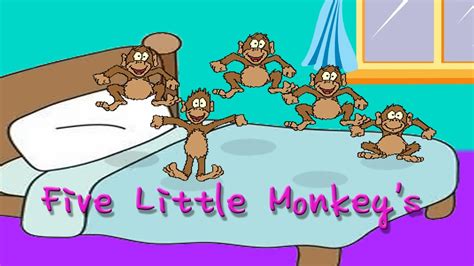 monkeys childrens nursery rhyme youtube