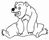 Bear Grizzly Coloring Pages Getdrawings sketch template