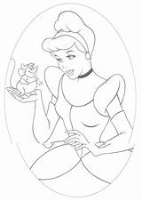 Cinderella Coloring Princess Pages sketch template