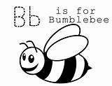 Coloring Bee Pages Bumble Printable Kids Bumblebee sketch template