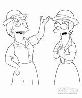 Simpson Marge Recortar Pegar Agencia Informacion sketch template