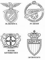 Ligue Benfica Fc Leverkusen Bayer Uefa Zenit Liverpool Stemma Schalke Wappen Malvorlagen Coloriages Lfc sketch template