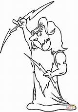 Zeus Coloring Pages God Greek Kratos Sketches Vs Greece Color Designlooter Drawing Click Print Simple 83kb Drawings sketch template