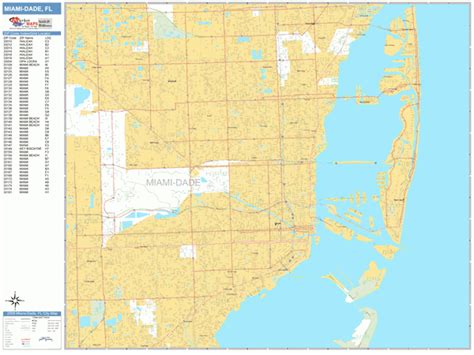 Miami Dade Florida Zip Code Wall Map Free Download Nude Photo Gallery