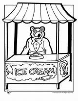 Ice Cream Shop Coloring Pages Kids Drawing Stand Parlor Color Printable House Jr Print Getdrawings Woojr Getcolorings Popular Template Games sketch template