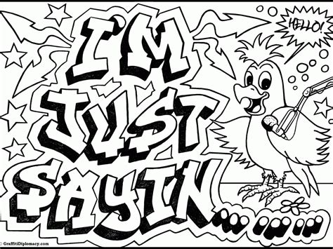 graffiti coloring pages  adults coloring home
