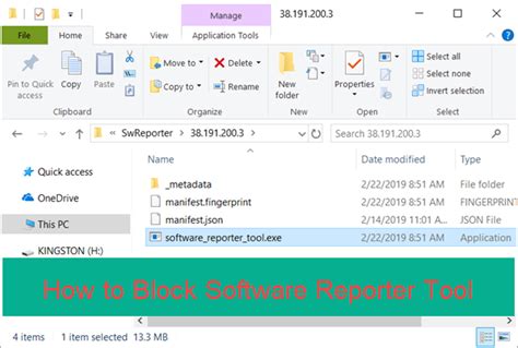 block chrome software reporter tool