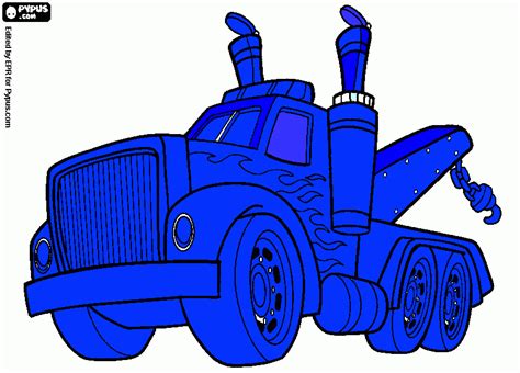 tow truck coloring page printable tow truck