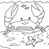 Crab Coloring Pages Colouring Sebastian Coloring4free Underwater Printable Getcolorings Color Picolour sketch template