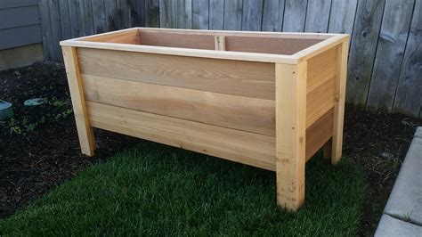 Cedar Raised Garden Planter Box Step By Step Plans 3ft And 4ft Etsy