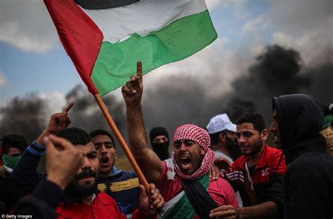 palestinians prepare  protests  funerals    people daily mail