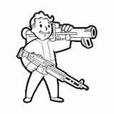 Fallout Coloring 200px 95kb Drawings sketch template
