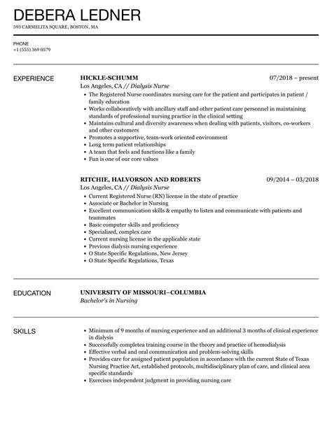 dialysis nurse job description doctorvisit