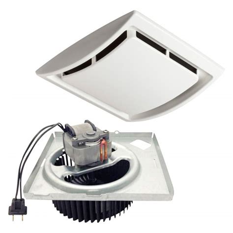 broan nutone  cfm quick install bathroom exhaust fan motor  grille upgrade kit
