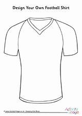 Football Shirt Own Printables Activity Soccer Printable Colour Blank Outline Sports Kids Themes Become Member Log sketch template