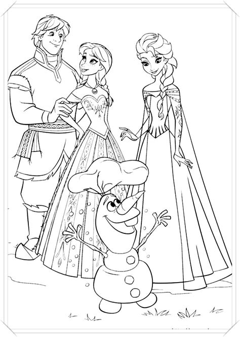 los mas lindos dibujos de frozen  colorear  pintar  todo color imagenes prontas