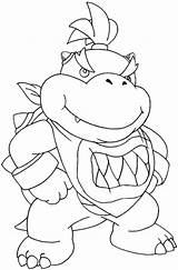 Mario Coloring Jr Super Pages Browser Bros Bowser sketch template
