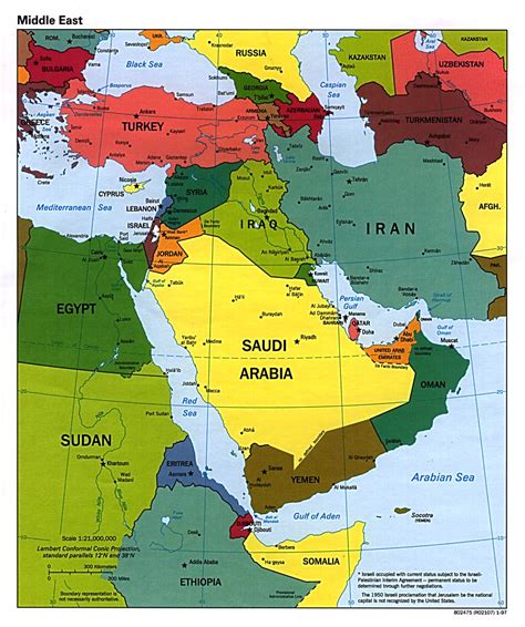 printable map  middle east