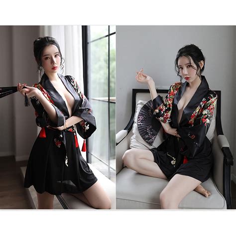 sexy suit japanese kimono uniform temptation suit sexy deep v etsy