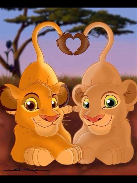 Simba And Nala Simba En Nala Pinterest Lion Kings