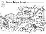 Coloring Contest Summer sketch template