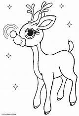 Rudolph Ausmalbilder Nosed Reindeer Ausdrucken sketch template