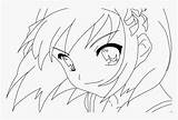 Anime Pages Coloring Face Kindpng sketch template