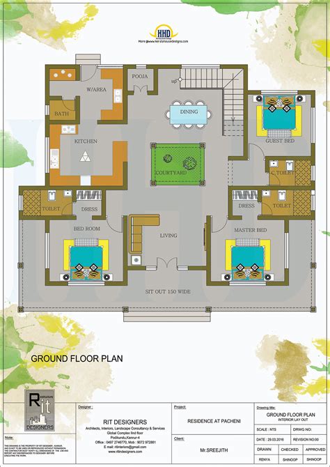 kerala traditional home  plan budget house plans kerala house design floor plan design