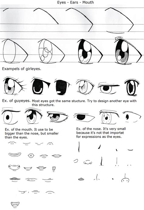 eyes nose mouth tutorial  jhoanita  deviantart