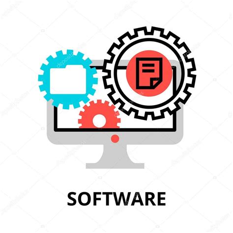 concept  software icon  graphic  web design stock vector