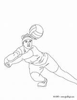 Voleibol Negro Recepcion Volei Hellokids Defensa Digging Voley Golpe Jugadores Spieler Baggert Entrenar Resultado Manos Arrodillados Posicin Baln Farben sketch template