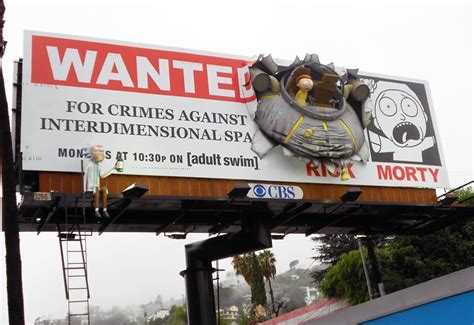 Rick And Morty Promotional Billboard In La Rick And