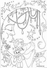 Coloring Pages Adult Printable Kids Cute Ashley Print Sheets Moon Books Adults Mandala Color Patterns Embroidery Colouring Christmas Book Simply sketch template
