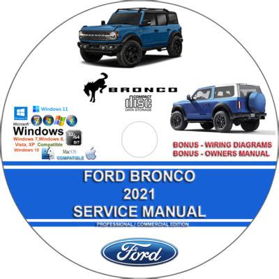 ford bronco  factory workshop service repair manual wiring diagrams manuals