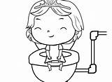 Potty Coloring Training Pages Getcolorings Color Printable Girl Getdrawings sketch template