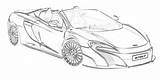 Coloring Car Sports Pages Mclaren Print Kids sketch template