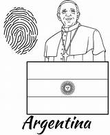 Argentina Pages Coloring Template Flag sketch template