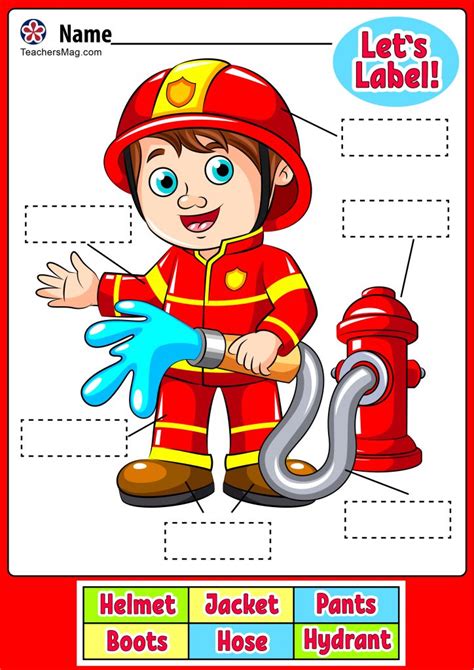 fire safety focused worksheets  kids  teachersmagcom