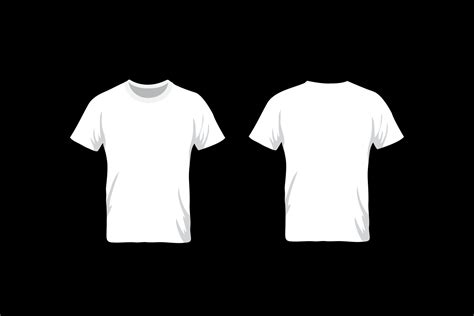 blank white  shirt template front   view  vector art