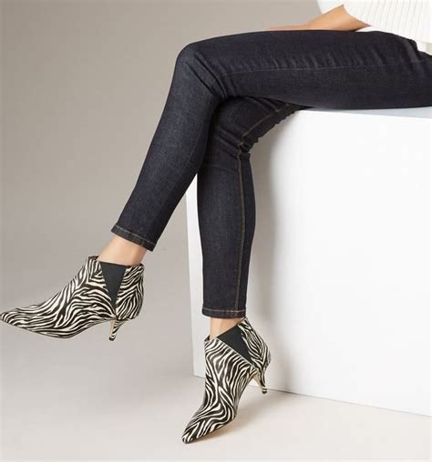 farrah ankle boot  hobbs shoe boots ankle boots hobbs fine hair zebra print pointed toe