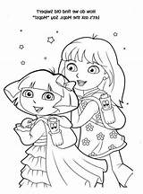 Dora Coloring Christmas Pages Comments Library Clipart sketch template