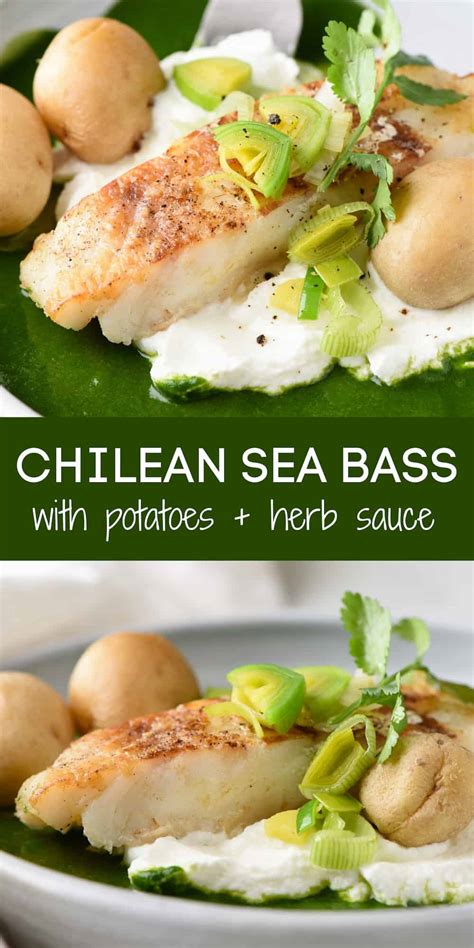 Chilean Sea Bass With Herb Sauce Foxes Love Lemons
