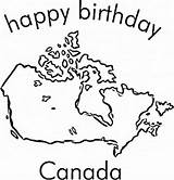 Canada Coloring Pages Sheets Birthday Happy Colouring Choose Board Printable sketch template