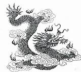 Dragon Coloring Pages Clouds Dragons Hard Dungeons Seawing Asian Printable Color Chinese Face Getcolorings Trigger Painting Colorings Print Drawing Pixabay sketch template