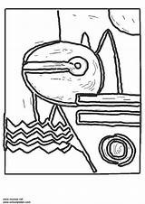 Klee Paul Coloring Pages Da Earthquake Colorare Disegni Para Coloriage Arte Edupics Klimt Color Printable Sheets Pintar Ninos Renoir Immagini sketch template